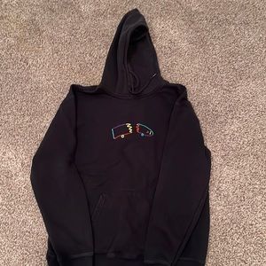 Men’s visual relay small broken skateboard hoodie